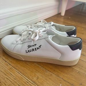 YSL black and white sneakers